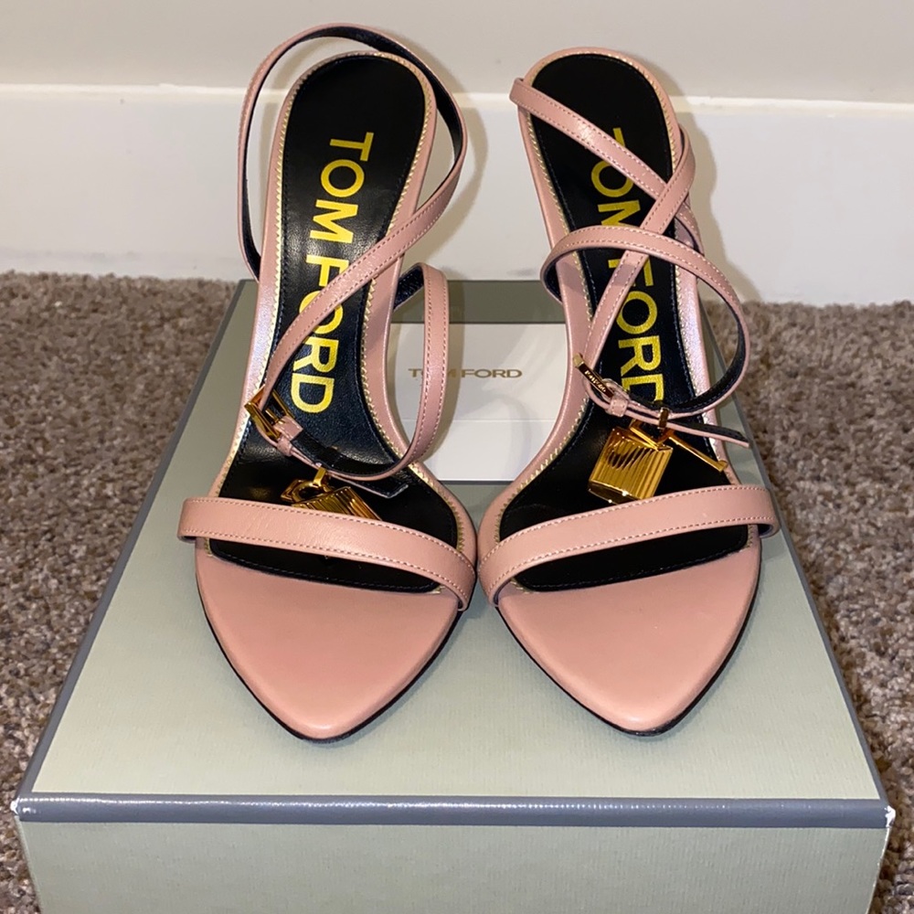 Tom Ford Padlock Pointy Naked Sandal